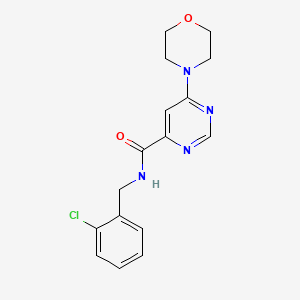 N-(2-chlorobenzyl)-6-morpholinopyrimidine-4-carboxamide