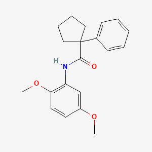 molecular formula C20H23NO3 B2376862 N-(2,5-dimethoxyphenyl)-1-phenylcyclopentane-1-carboxamide CAS No. 1023532-01-5