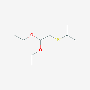 molecular formula C9H20O2S B2376865 1,1-Diethoxy-2-(propan-2-ylsulfanyl)ethane CAS No. 35247-92-8