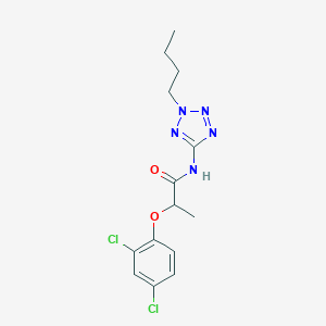 molecular formula C14H17Cl2N5O2 B237688 N-(2-butyl-2H-tetraazol-5-yl)-2-(2,4-dichlorophenoxy)propanamide 