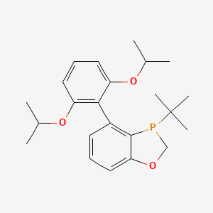 molecular formula C23H31O3P B2376884 3-(tert-Butyl)-4-(2,6-diisopropoxyphenyl)-2,3-dihydrobenzo[d][1,3]oxaphosphole CAS No. 2634687-76-4