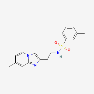 molecular formula C17H19N3O2S B2376895 3-甲基-N-(2-(7-甲基咪唑并[1,2-a]吡啶-2-基)乙基)苯磺酰胺 CAS No. 868978-95-4