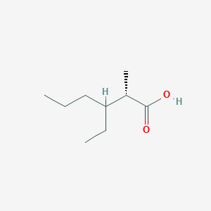 molecular formula C9H18O2 B2376943 (2S)-3-Ethyl-2-methylhexanoic acid CAS No. 2248212-72-6