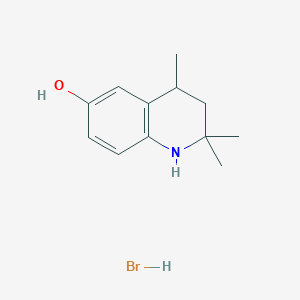 molecular formula C12H18BrNO B2376951 6-Hydroxy-1,2,3,4-tetrahydro-2,2,4-trimethylquinoline hydrobromide CAS No. 1171789-75-5