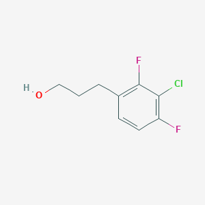 molecular formula C9H9ClF2O B2376955 3-(3-Chloro-2,4-difluorophenyl)propan-1-ol CAS No. 1379365-26-0