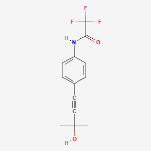 2,2,2-trifluoro-N-[4-(3-hydroxy-3-methyl-1-butynyl)phenyl]acetamide