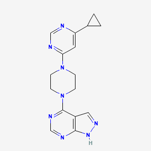4-[4-(6-Cyclopropylpyrimidin-4-yl)piperazin-1-yl]-1H-pyrazolo[3,4-d]pyrimidine