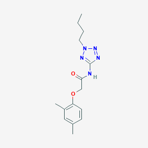 molecular formula C15H21N5O2 B237697 N-(2-butyl-2H-tetrazol-5-yl)-2-(2,4-dimethylphenoxy)acetamide 