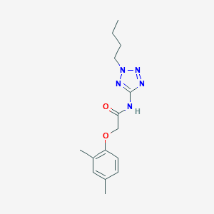 molecular formula C15H21N5O2 B237697 N-(2-butyl-2H-tetraazol-5-yl)-2-(2,4-dimethylphenoxy)acetamide 