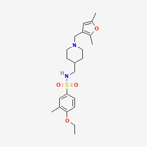 N-((1-((2,5-dimethylfuran-3-yl)methyl)piperidin-4-yl)methyl)-4-ethoxy-3-methylbenzenesulfonamide