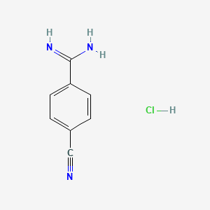 molecular formula C8H8ClN3 B2376978 4-Cyanobenzamidine Hydrochloride CAS No. 117837-77-1
