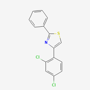 molecular formula C15H9Cl2NS B2376987 4-(2,4-Dichlorophenyl)-2-phenyl-1,3-thiazole CAS No. 866152-39-8