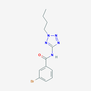 molecular formula C12H14BrN5O B237700 3-bromo-N-(2-butyl-2H-tetrazol-5-yl)benzamide 