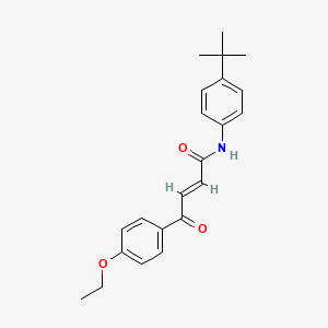 molecular formula C22H25NO3 B2377001 (E)-N-(4-tert-butylphenyl)-4-(4-ethoxyphenyl)-4-oxobut-2-enamide CAS No. 331461-85-9