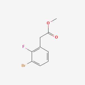 molecular formula C9H8BrFO2 B2377004 Methyl 3-bromo-2-fluorophenylacetate CAS No. 1427451-43-1