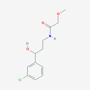 molecular formula C12H16ClNO3 B2377011 N-(3-(3-氯苯基)-3-羟基丙基)-2-甲氧基乙酰胺 CAS No. 2034257-34-4