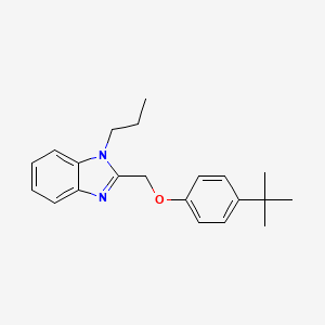 2-((4-(tert-butyl)phenoxy)methyl)-1-propyl-1H-benzo[d]imidazole