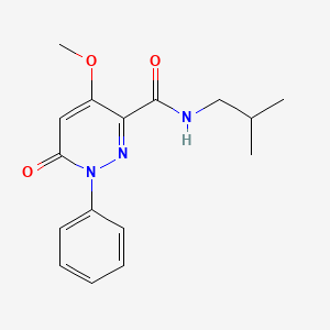 4-methoxy-N-(2-methylpropyl)-6-oxo-1-phenylpyridazine-3-carboxamide