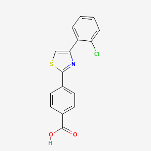 4-[4-(2-chlorophenyl)-1,3-thiazol-2-yl]benzoic Acid