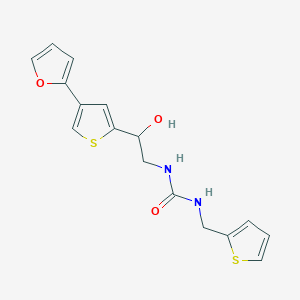1-[2-[4-(Furan-2-yl)thiophen-2-yl]-2-hydroxyethyl]-3-(thiophen-2-ylmethyl)urea