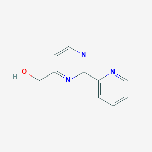 molecular formula C10H9N3O B2377068 [2-(吡啶-2-基)嘧啶-4-基]甲醇 CAS No. 1466891-08-6