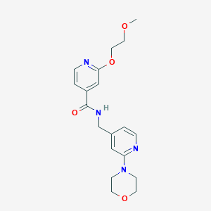 molecular formula C19H24N4O4 B2377072 2-(2-methoxyethoxy)-N-((2-morpholinopyridin-4-yl)methyl)isonicotinamide CAS No. 2034276-10-1