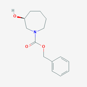 molecular formula C14H19NO3 B2377091 (S)-Benzyl 3-hydroxyazepane-1-carboxylate CAS No. 1932807-60-7