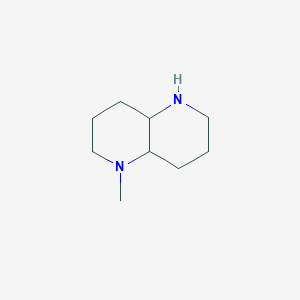 molecular formula C9H18N2 B2377101 1-Methyldecahydro-1,5-naphthyridine CAS No. 381227-92-5