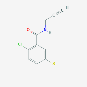2-Chloro-5-methylsulfanyl-N-prop-2-ynyl-benzamide