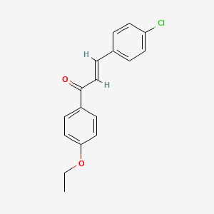 molecular formula C17H15ClO2 B2377113 (2E)-3-(4-Chlorophenyl)-1-(4-ethoxyphenyl)prop-2-en-1-one CAS No. 57076-87-6