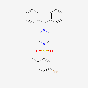 1-Benzhydryl-4-(5-bromo-2,4-dimethylphenyl)sulfonylpiperazine