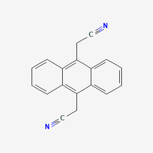 molecular formula C18H12N2 B2377125 (10-Cyanomethyl-anthracen-9-YL)-acetonitrile CAS No. 62806-30-8