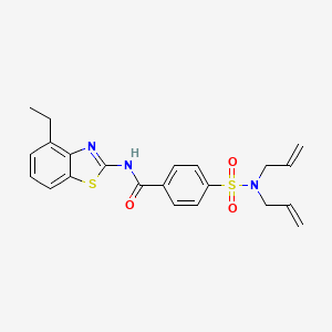 4-(N,N-diallylsulfamoyl)-N-(4-ethylbenzo[d]thiazol-2-yl)benzamide