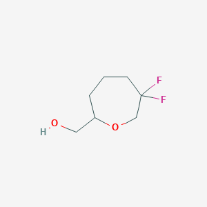 molecular formula C7H12F2O2 B2377139 (6,6-二氟代氧杂环戊烷-2-基)甲醇 CAS No. 2193058-92-1