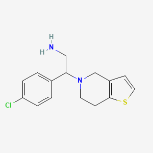 2-(4-chlorophenyl)-2-{4H,5H,6H,7H-thieno[3,2-c]pyridin-5-yl}ethan-1-amine