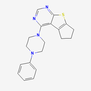 4-(4-phenylpiperazin-1-yl)-6,7-dihydro-5H-cyclopenta[4,5]thieno[2,3-d]pyrimidine
