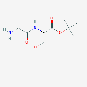 Tert-butyl (2S)-2-[(2-aminoacetyl)amino]-3-[(2-methylpropan-2-yl)oxy]propanoate