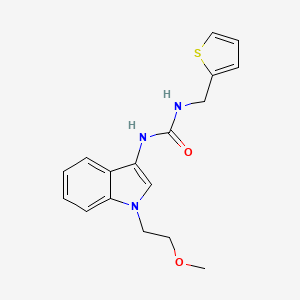 molecular formula C17H19N3O2S B2377171 1-(1-(2-methoxyethyl)-1H-indol-3-yl)-3-(thiophen-2-ylmethyl)urea CAS No. 941908-82-3