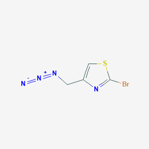 molecular formula C4H3BrN4S B2377173 4-(Azidomethyl)-2-bromo-1,3-thiazole CAS No. 2228189-33-9