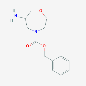 B2377174 Benzyl 6-amino-1,4-oxazepane-4-carboxylate CAS No. 2303510-74-7