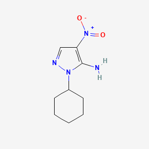 molecular formula C9H14N4O2 B2377178 2-Cyclohexyl-4-nitropyrazol-3-amine CAS No. 1249516-65-1