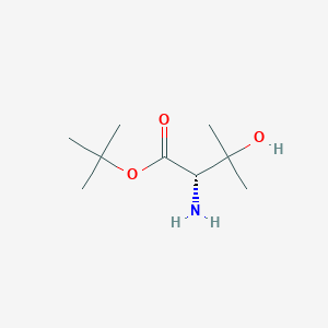 molecular formula C9H19NO3 B2377183 Tert-butyl (2S)-2-amino-3-hydroxy-3-methylbutanoate CAS No. 2287238-84-8