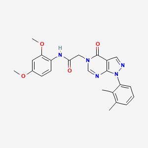molecular formula C23H23N5O4 B2377203 N-(2,4-二甲氧基苯基)-2-(1-(2,3-二甲基苯基)-4-氧代-1H-吡唑并[3,4-d]嘧啶-5(4H)-基)乙酰胺 CAS No. 895023-04-8