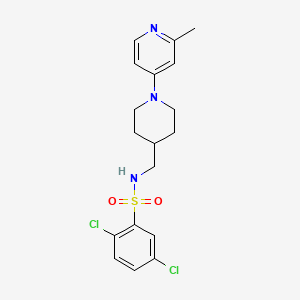 2,5-dichloro-N-((1-(2-methylpyridin-4-yl)piperidin-4-yl)methyl)benzenesulfonamide