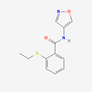 2-(ethylthio)-N-(isoxazol-4-yl)benzamide