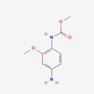 molecular formula C9H12N2O3 B2377235 Methyl (4-amino-2-methoxyphenyl)carbamate CAS No. 104478-98-0; 1923088-48-5
