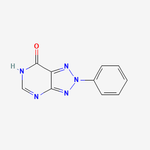 molecular formula C10H7N5O B2377257 2-phenyl-2,6-dihydro-7H-[1,2,3]triazolo[4,5-d]pyrimidin-7-one CAS No. 78555-95-0