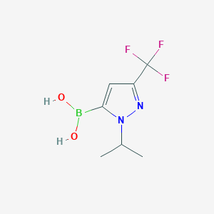 molecular formula C7H10BF3N2O2 B2377271 1-Isopropyl-3-(trifluoromethyl)pyrazole-5-boronic acid CAS No. 1361380-69-9
