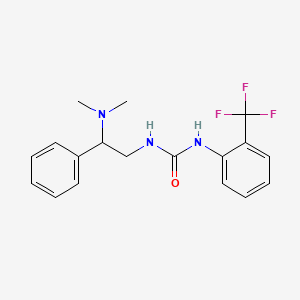 molecular formula C18H20F3N3O B2377279 1-[2-(二甲氨基)-2-苯乙基]-3-[2-(三氟甲基)苯基]脲 CAS No. 1207002-56-9