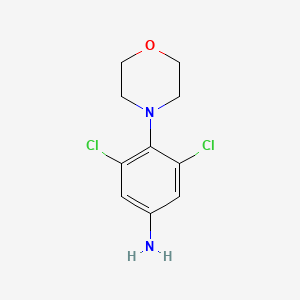 molecular formula C10H12Cl2N2O B2377283 3,5-Dichloro-4-(morpholin-4-yl)aniline CAS No. 57716-09-3